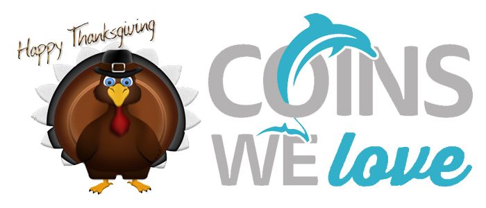 Coins We Love: Thanksgiving Edition - November 24